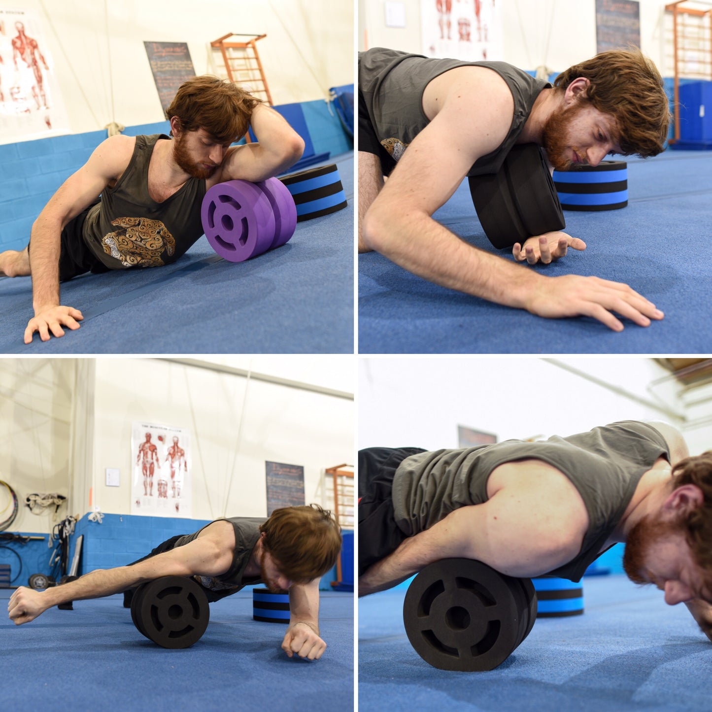 9" Rainbow BodyWheel Yoga Wheel