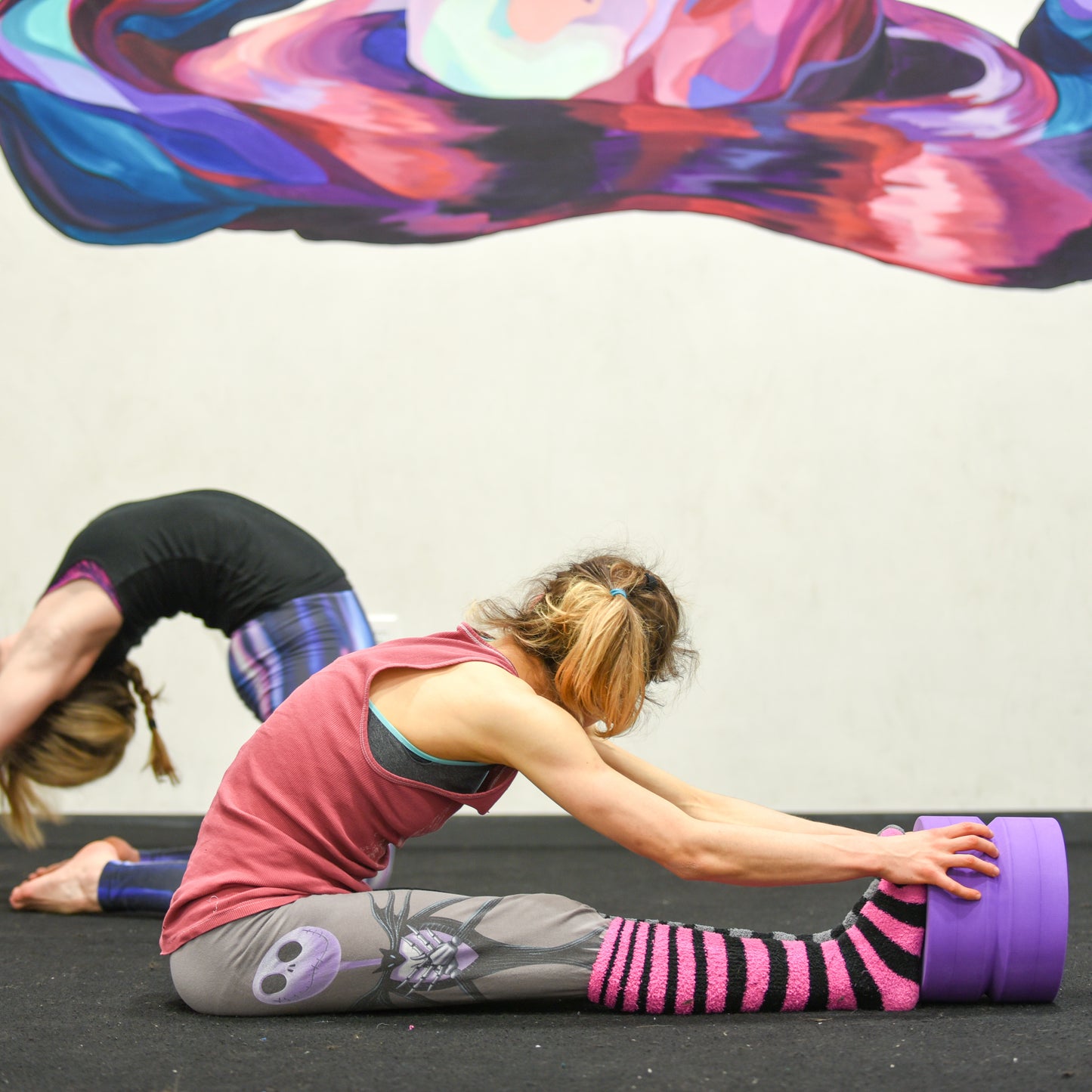 9" Rainbow BodyWheel Yoga Wheel